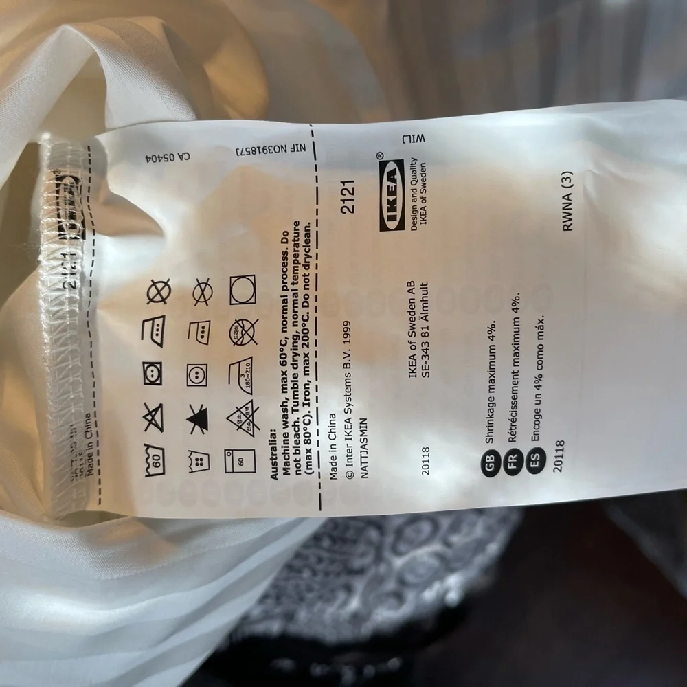 2 BNWOT IKEA pillowcases